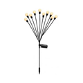 10 LED Solar Firefly Swaying Lights Warm White Outdoor Garden Pathway Decor Light