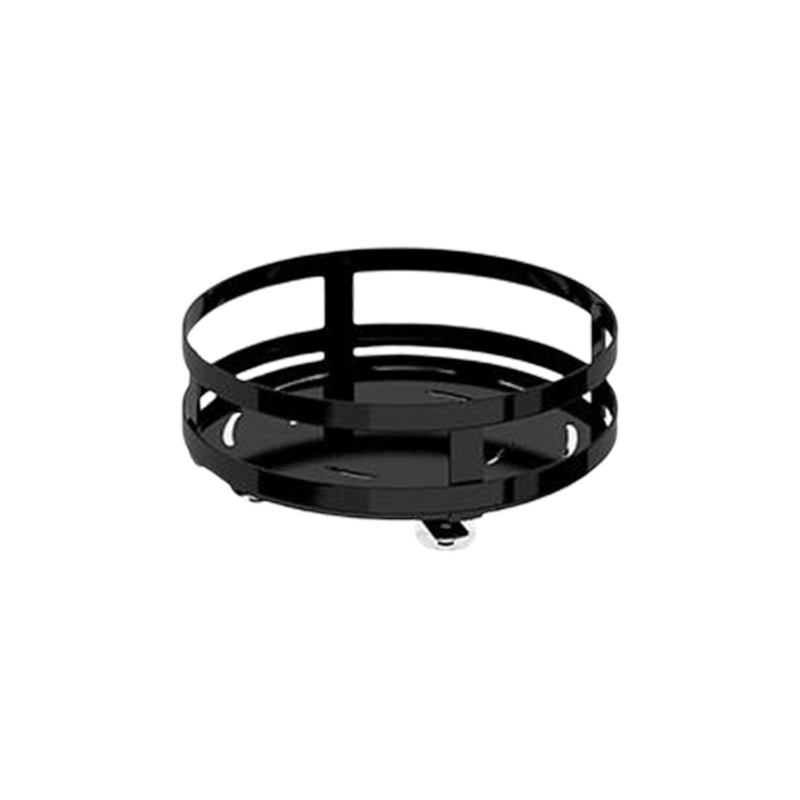 1 Layer 360° Rotating Spice Rack Organizer Carbon Steel Non-Slip Kitchen Tray