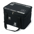 42L Portable Black Camping Storage Bag with Adjustable Dividers for Picnic and Outdoor Gear