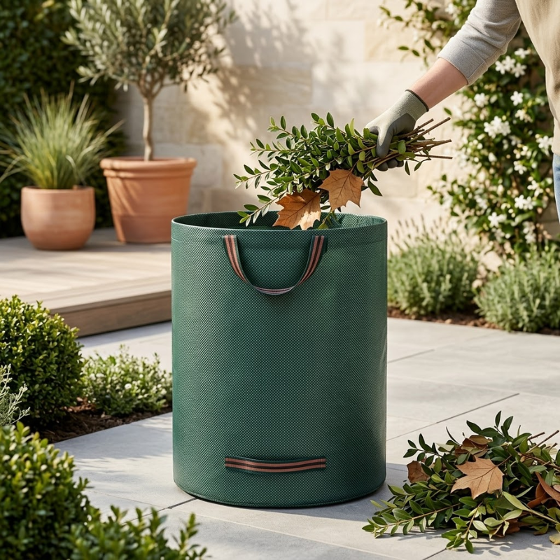300L Garden Waste Bag Heavy Duty Reusable Yard Leaf Debris Collection Bag