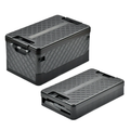 60L Portable Folding Storage Box with Lid for Car Trunk Camping and Outdoor Organization