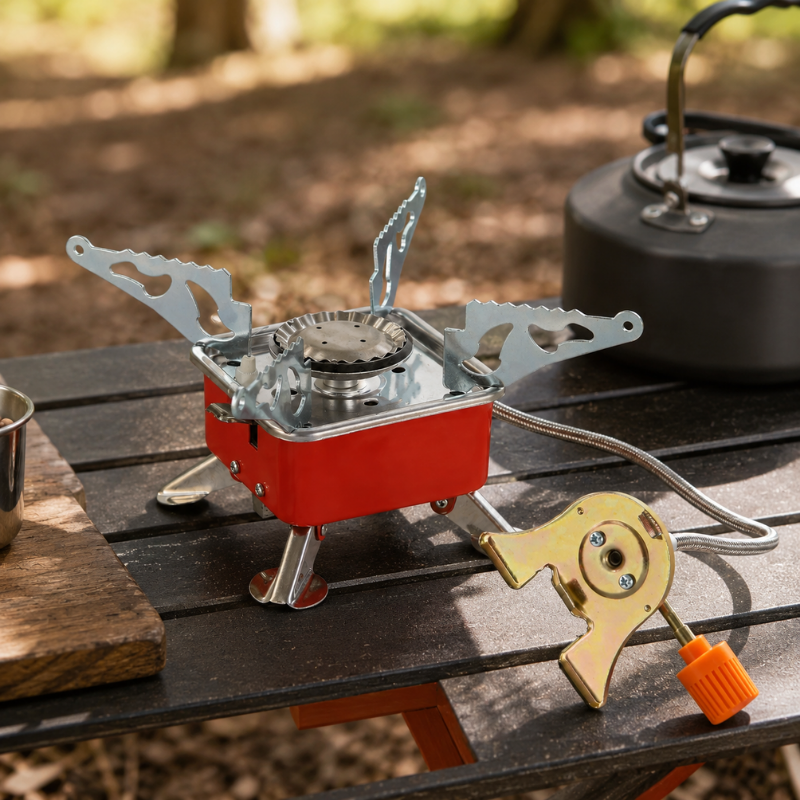 Portable Foldable Gas Camping Stove Windproof Burner for Outdoor Cooking