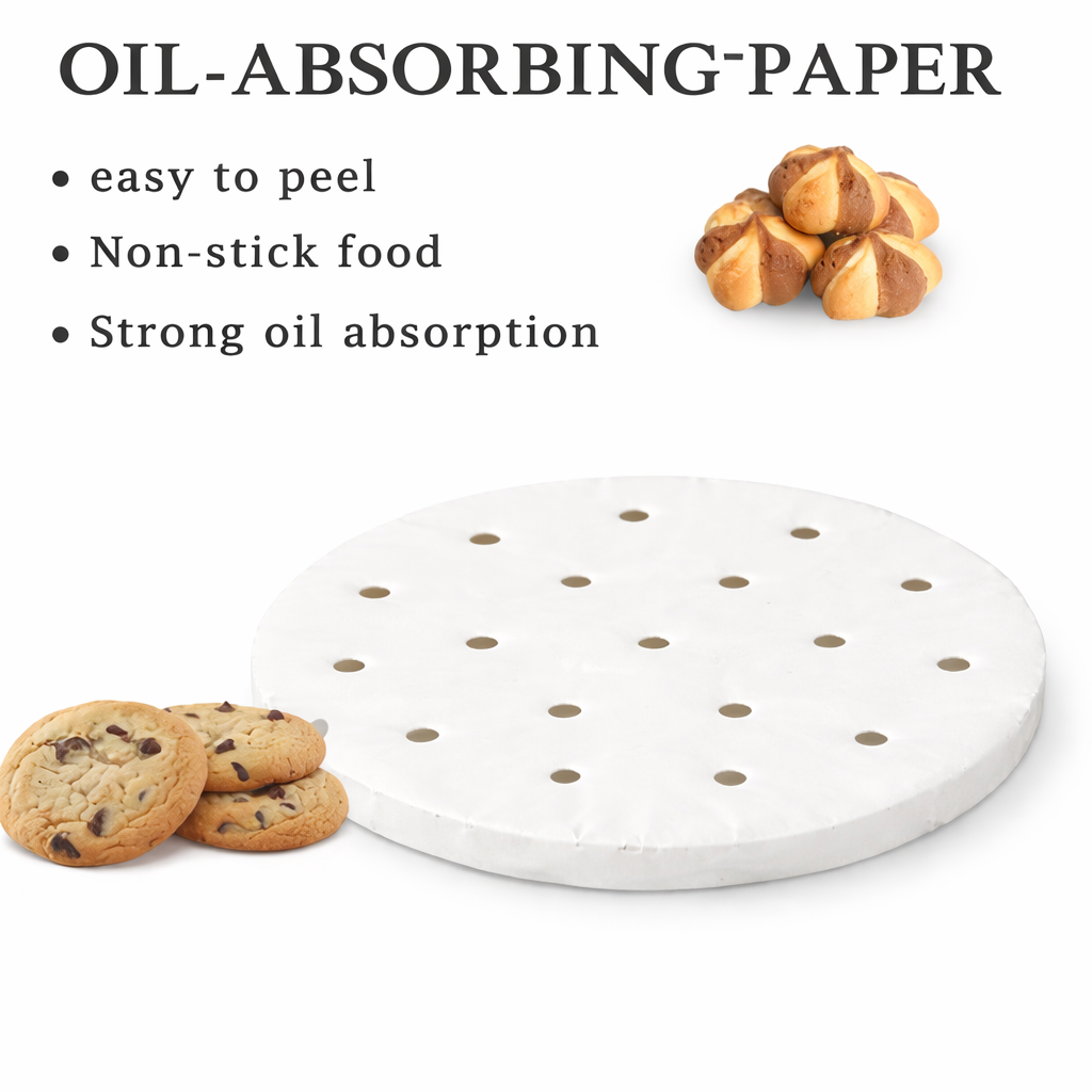 Round Burger Patty Paper Non Stick Oil Absorbing Sheets for Press 130mm