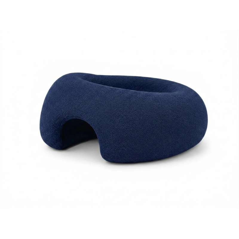 Face Down Desk Nap Pillow Memory Foam Prone Rest Head Support Cushion Navy Blue