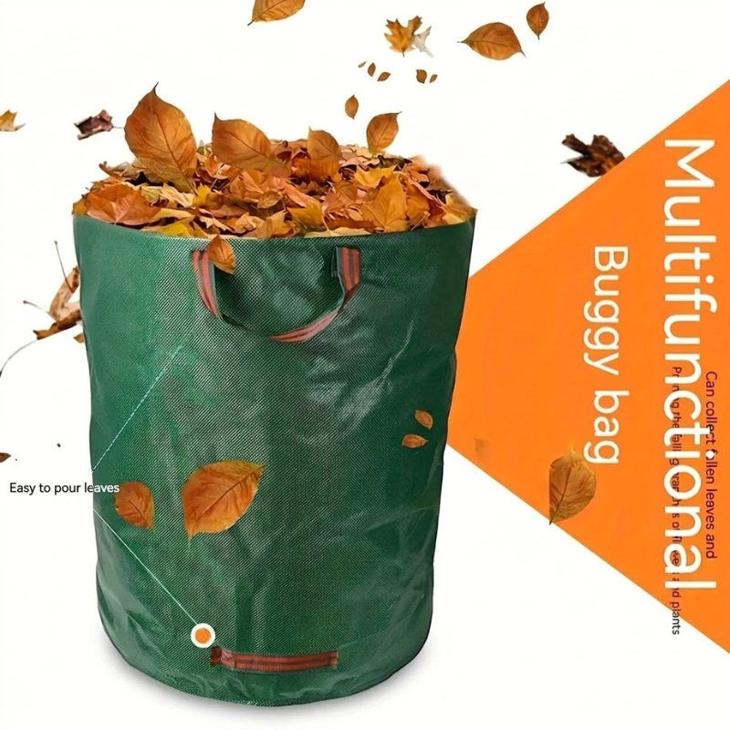 120L Garden Waste Bag Heavy Duty Reusable Yard Leaf Debris Collection Bag