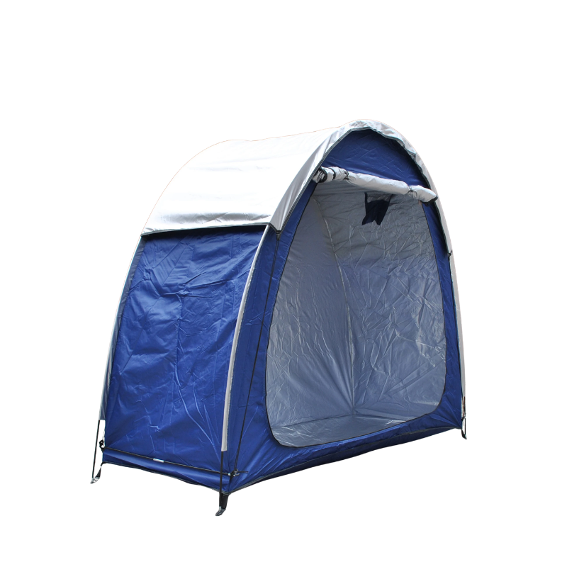 Waterproof Bicycle Storage Tent Navy Blue with Rainfly Portable Outdoor Shelter for 2 to 3 Bikes Garden Equipment