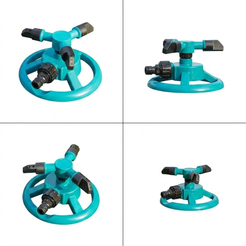 360° Rotating Garden Sprinkler Adjustable Spray Irrigation Nozzle for Lawn and Outdoor Watering
