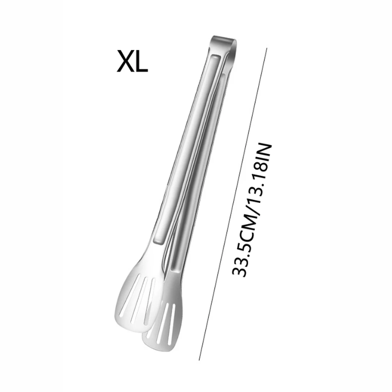 Stainless Steel BBQ Food Tongs Long Cooking and Serving Clip