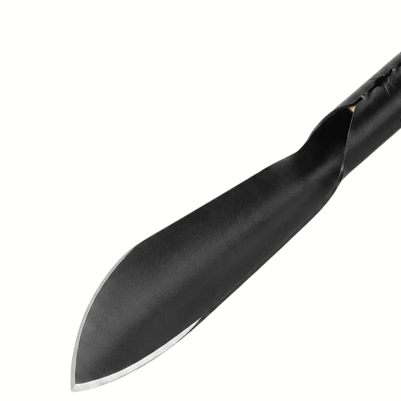 2 Piece Multifunctional Garden Shovel Manganese Steel Weeding Hoe Digging Tool with Wooden Handle