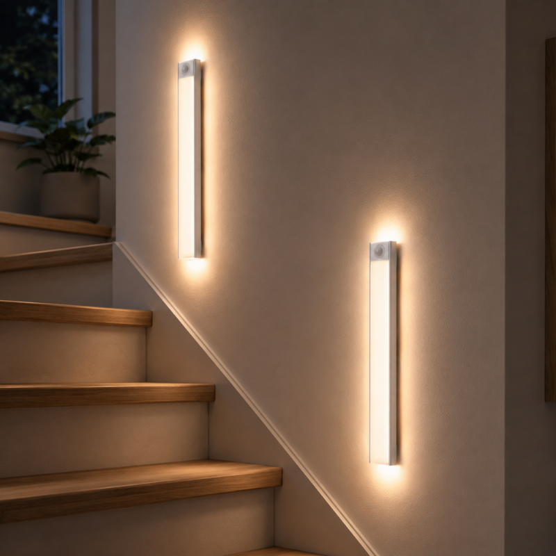 30cm USB Rechargeable Motion Sensor LED Light Bar Magnetic Cabinet Light 3 Colour Modes