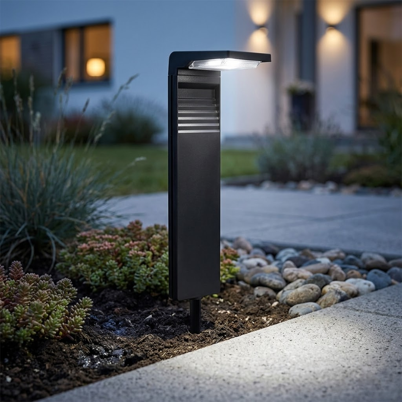 1 Piece Solar Powered Garden Pathway Light Waterproof Outdoor Landscape Lawn Light White