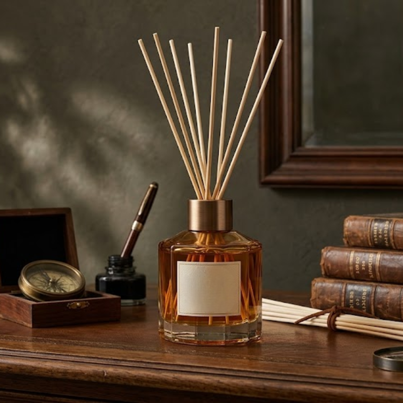 50 Piece Natural Rattan Reed Sticks 3x300mm Diffuser Replacement Sticks Home Fragrance
