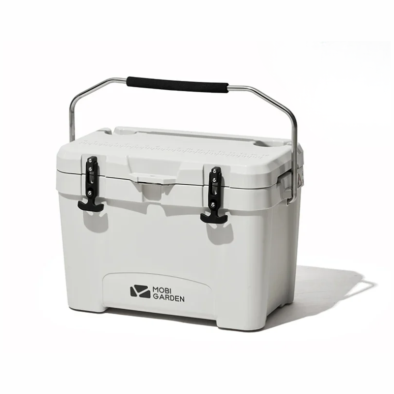25L Portable Ice Cooler Box White Insulated Camping Cold Storage Box