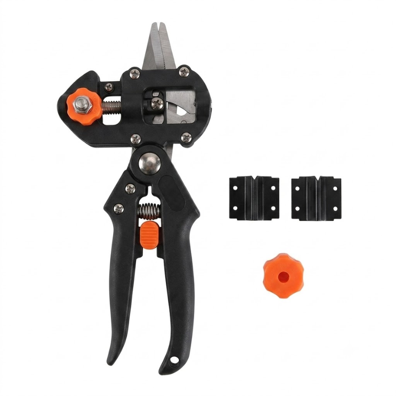 Grafting Pruner Tool Metal Branch Cutter with Grafting Knife and Film for Garden Tree Plant Pruning