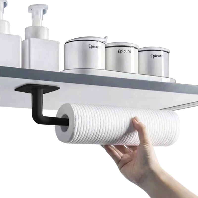 6 Piece Adhesive Wall Hooks No Drill Strong Paste Hook Storage Rack
