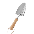 Garden Hand Wide Shovel Heavy Duty Stainless Steel Wooden Handle Digging Tool for Planting and Weeding