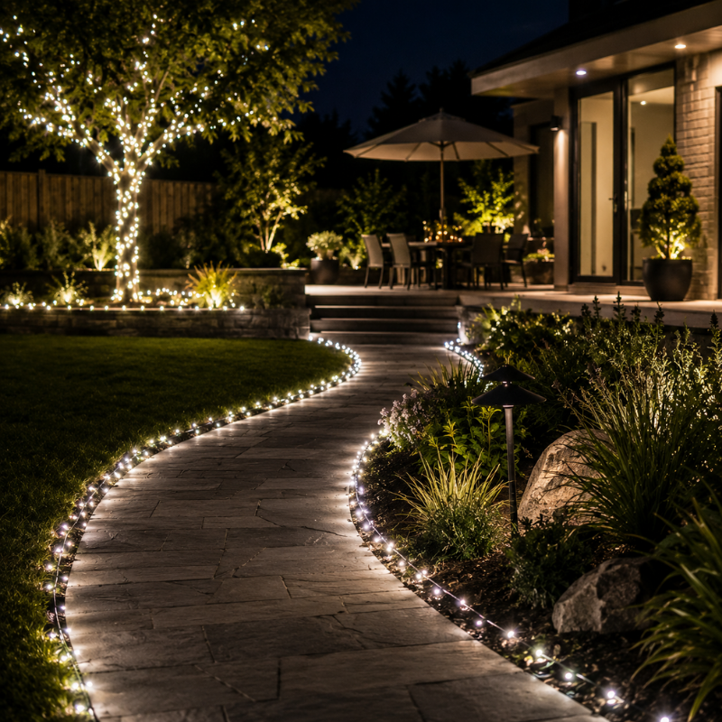 1 Piece 102m 1000 LED Solar Fairy String Lights White Waterproof Outdoor Garden Party Lights