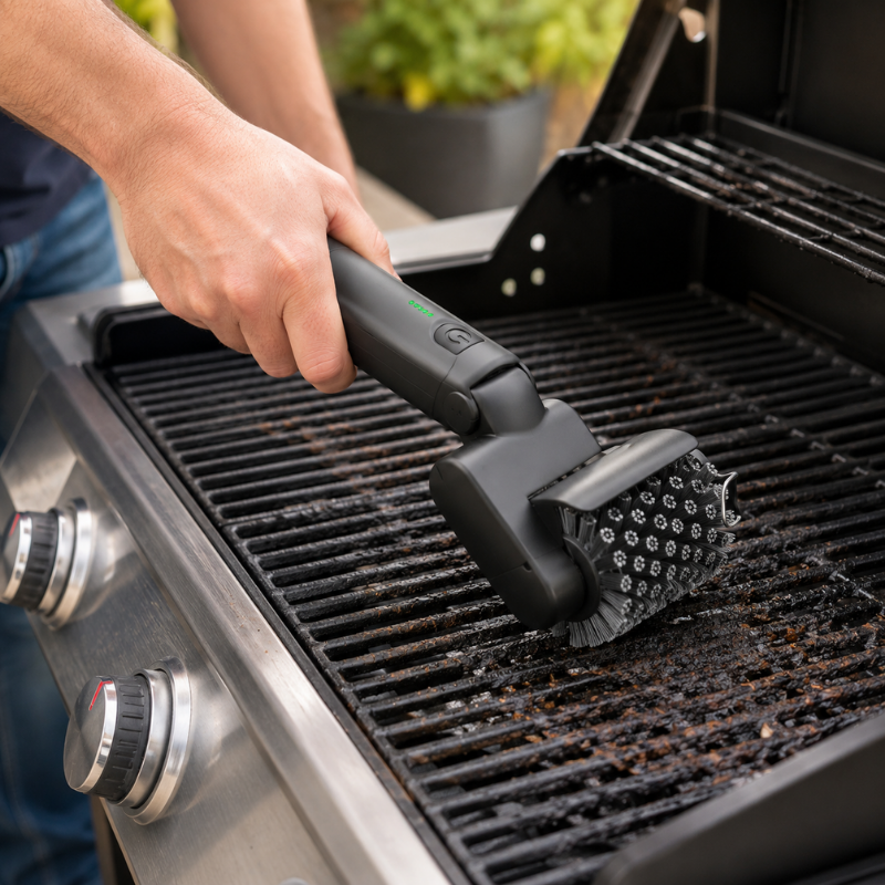 Rechargeable Electric BBQ Cleaning Brush Wireless Rotary Grill Cleaner