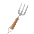 Garden Hand Fork Shovel Heavy Duty Stainless Steel Wooden Handle Cultivating Tool for Planting and Weeding
