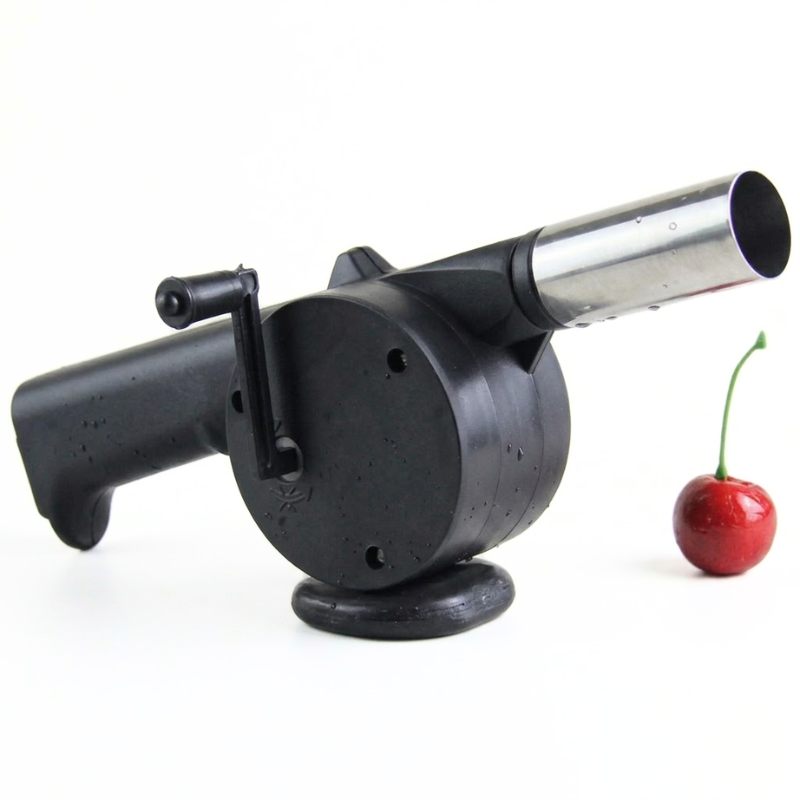 Mini Hand Crank BBQ Air Blower Portable Fire Fan for Grill Camping Outdoor Cooking