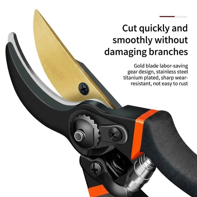 10 Inch Garden Pruning Shears SK5 Steel Branch Cutter Eagle Beak Design