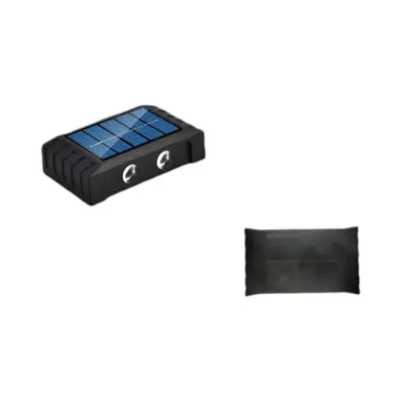 4 LED Solar Wall Light Warm Light Up and Down Outdoor Waterproof Garden Lamp