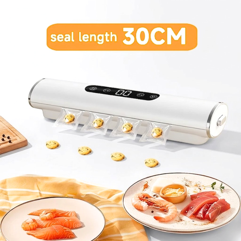 Vacuum Food Sealer Machine 30cm Kitchen Food Packaging System with Touch Controls