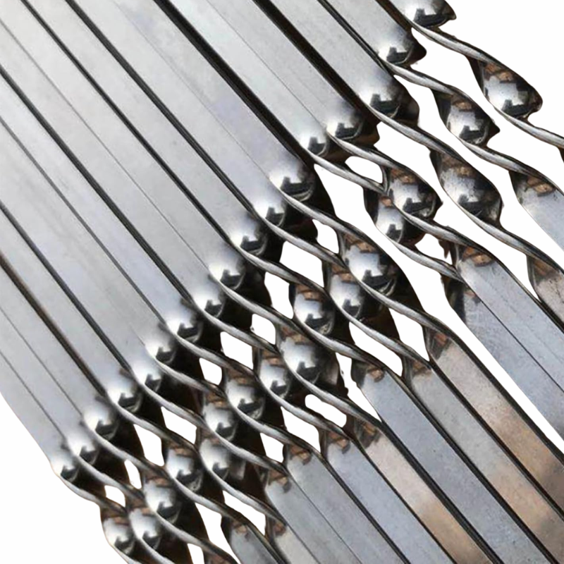 20 Piece Stainless Steel BBQ Skewers Reusable Kebab Sticks for Grilling