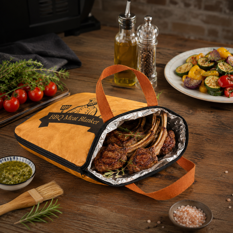 21 Inch Large BBQ Meat Resting Bag Insulated Thermal Storage Blanket for Brisket Beef Pork and Turkey