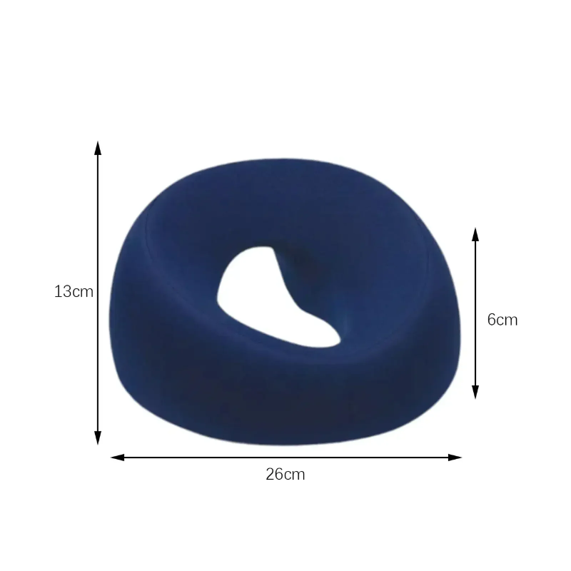 Face Down Desk Nap Pillow Memory Foam Prone Rest Head Support Cushion Navy Blue