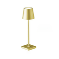 LED Touch Gold Table Lamp 3 Color Dimmable USB Powered Desk Bedside Light