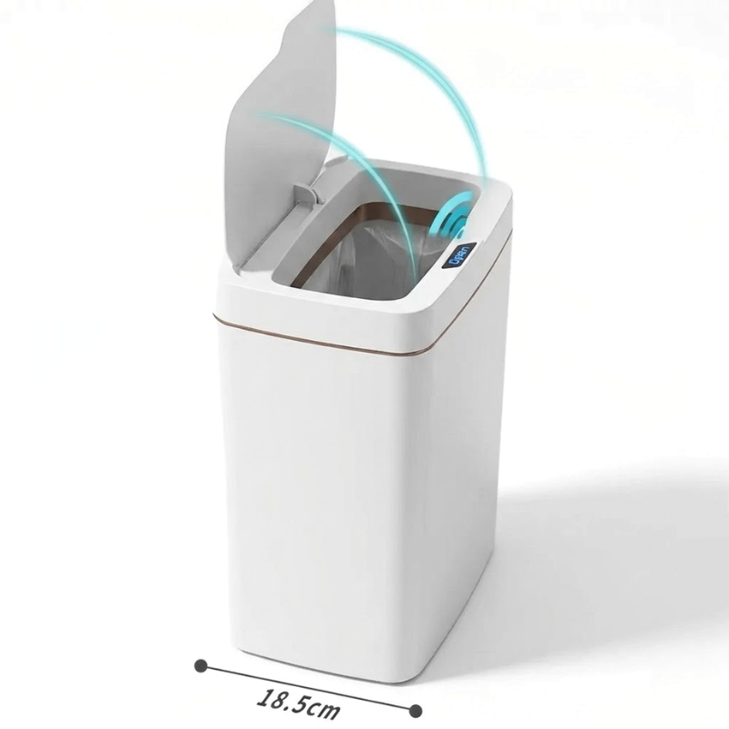 15L Touchless Smart Sensor Trash Can Automatic Bagging Waste Bin Waterproof