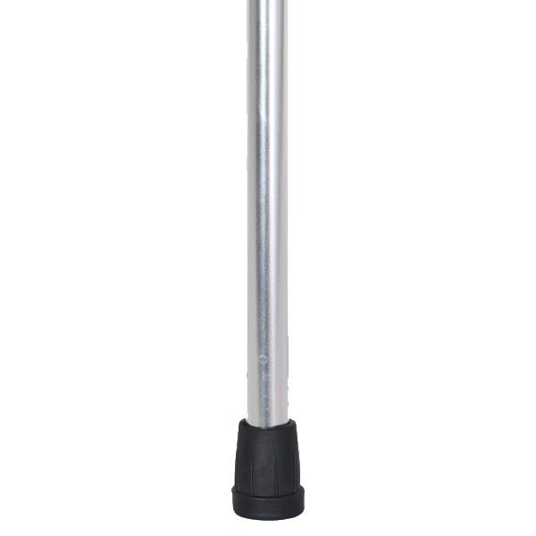 Adjustable Aluminum Walking Stick Silver 75-90cm Anti-Slip Support Cane