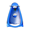 Portable Camping Shower Tent Royal Blue 1.2 x 1.2 x 1.9m Quick Pop Up Privacy Shelter for Outdoor Changing