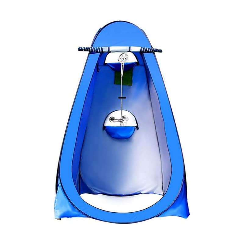 Portable Camping Shower Tent Royal Blue 1.2 x 1.2 x 1.9m Quick Pop Up Privacy Shelter for Outdoor Changing
