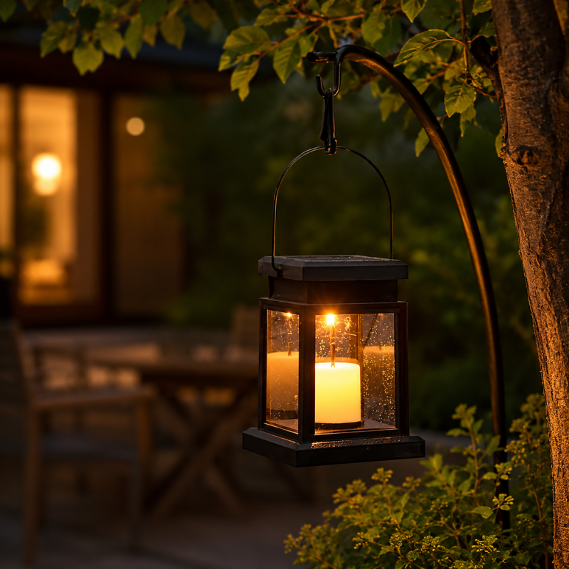 Solar Lantern Garden Light Retro Outdoor Hanging or Floor Lamp Waterproof LED Decor Light