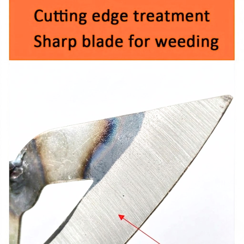 All Steel Hardened Hollow Hoe Hand Weeding Rake Garden Cultivator Tool Durable