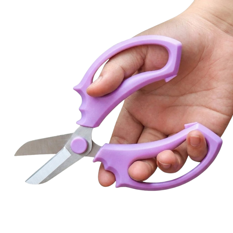6 Piece Purple Bonsai Scissors Pruning Shears Stainless Steel Floral Cutting Tool Set
