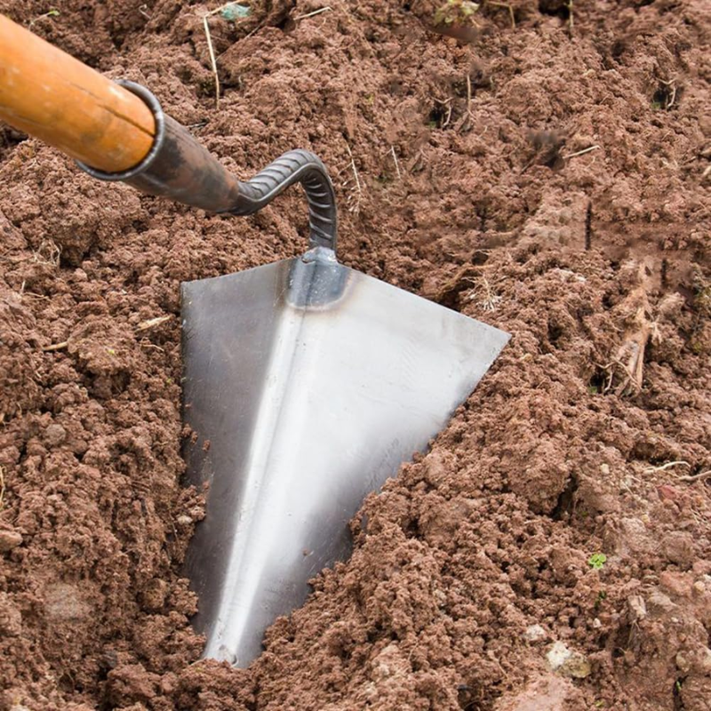 21cm Heavy Duty Triangle Garden Hoe Weeding Tool Steel Cultivator Shovel Head