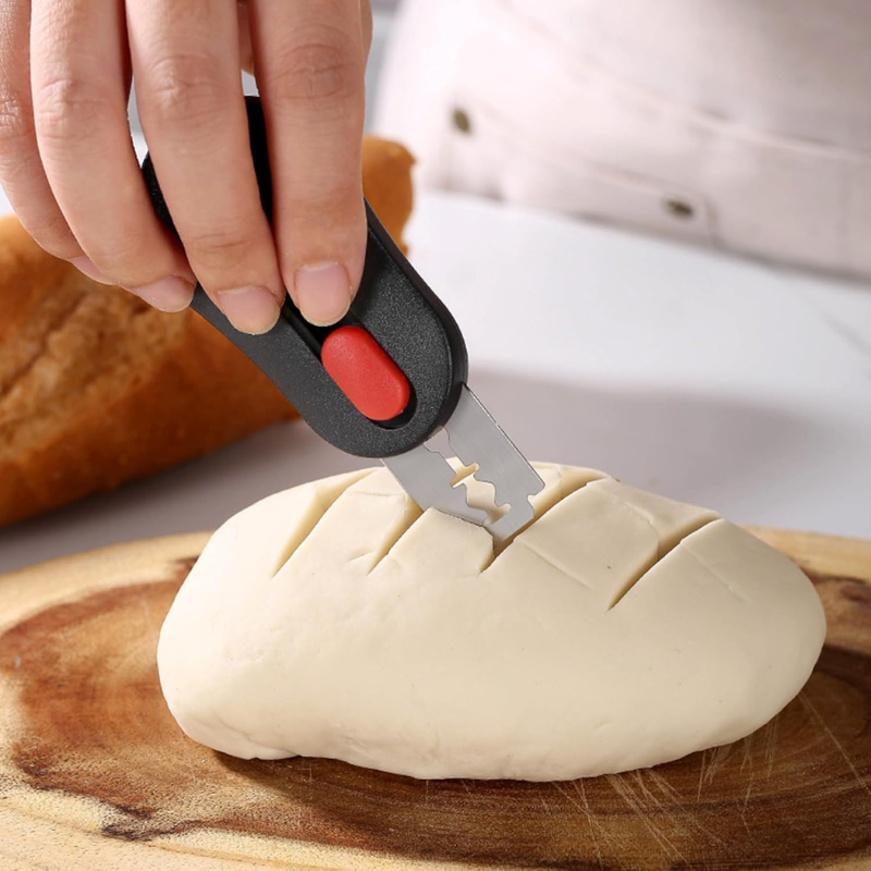 Bread Scoring Cutter with 6 Replacement Blades for Sourdough Baking and Dough Preparation