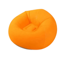 Orange Inflatable Air Sofa Chair Portable PVC Lounge Seat for Outdoor Camping and Living Room