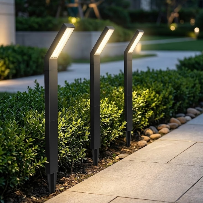 4 Pack Solar Pathway Lights Outdoor 3 Color Modes Waterproof Garden Lawn LED Lights