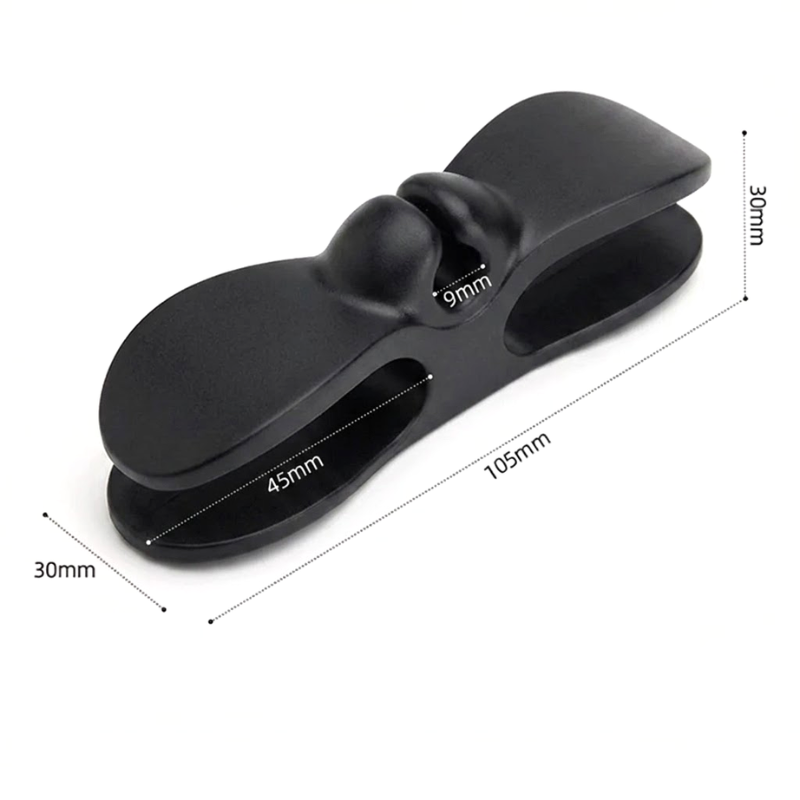 6 Piece Black Cable Organizer Wire Winder Cord Holder Kitchen Appliance Cable Management