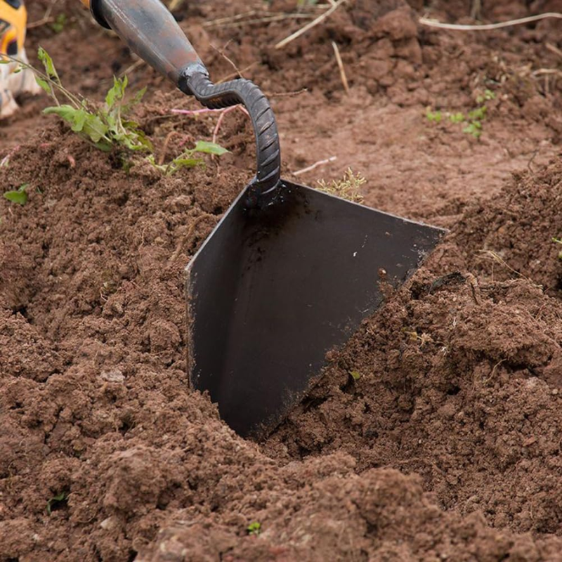 21cm Heavy Duty Triangle Garden Hoe Weeding Tool Steel Cultivator Shovel Head