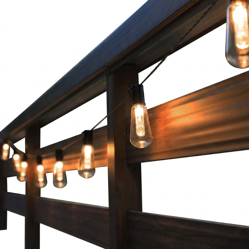 Solar String Lights 9.5m 30 LED Edison Bulb Waterproof Outdoor Garden Lights