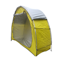 Waterproof Bicycle Storage Tent Yellow with Rainfly Portable Outdoor Shelter for 2 to 3 Bikes Garden Equipment