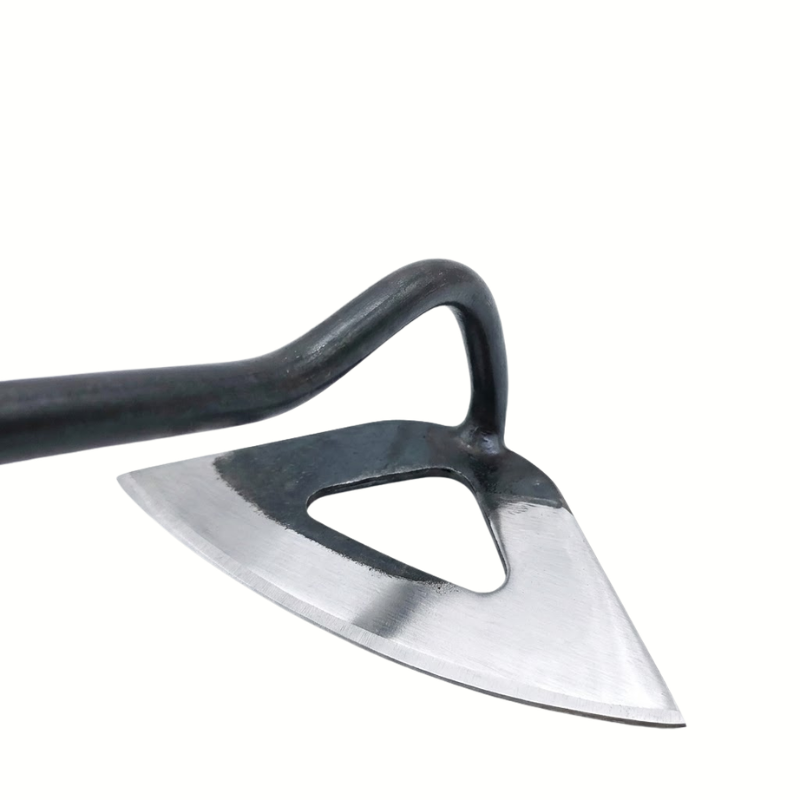 All Steel Hardened Hollow Hoe Hand Weeding Rake Garden Cultivator Tool Durable