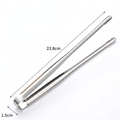 Medium Stainless Steel BBQ Tongs Non-Slip Food Clip Kitchen Grill Serving Tool