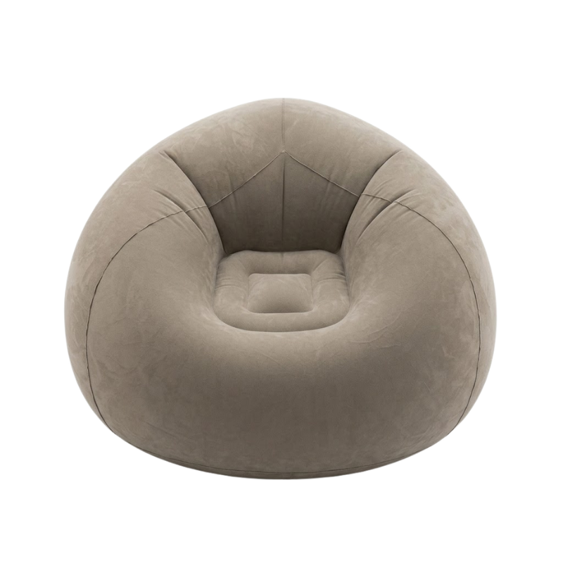 Coffee Inflatable Air Sofa Chair Portable PVC Lounge Seat for Outdoor Camping and Living Room