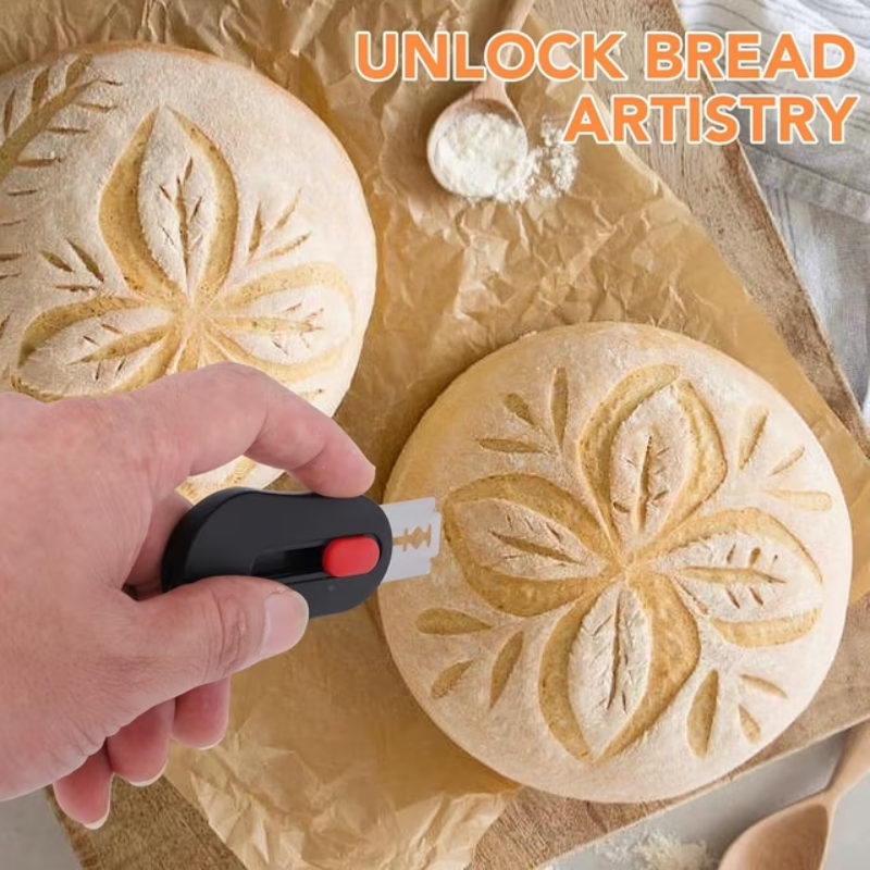 Bread Scoring Cutter with 6 Replacement Blades for Sourdough Baking and Dough Preparation